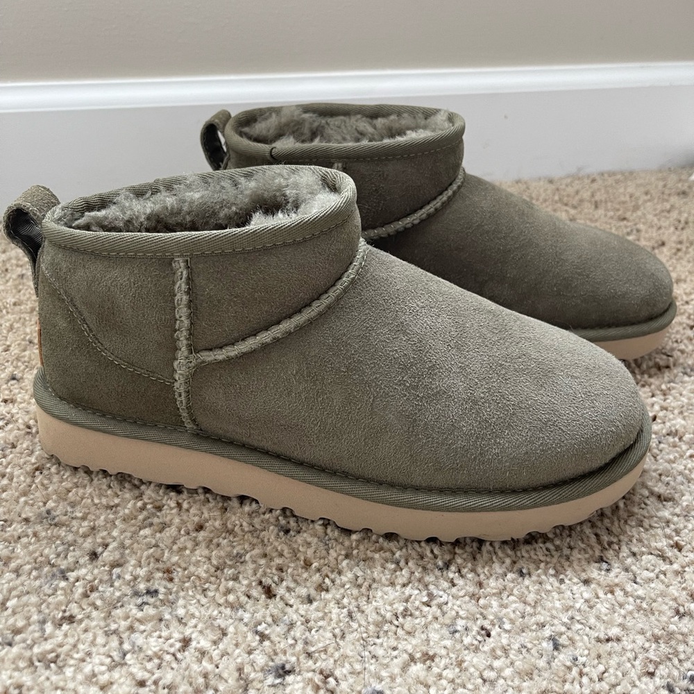 Ugg boot - ultra mini size 6 color burnt olive